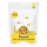 5906638169179 - Banana (banan) Lio PEPE Frysetørret Banan – Naturligt tilskudsfoder til hunde Vægt: 30 g