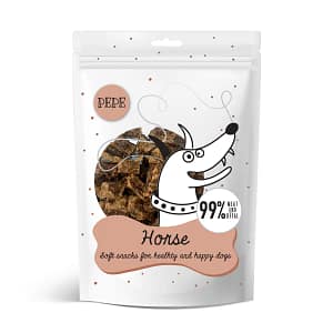 horse-5907780109686 Mini Chunkies med Hest – Naturligt tilskudsfoder til hunde Vægt: 70 g
