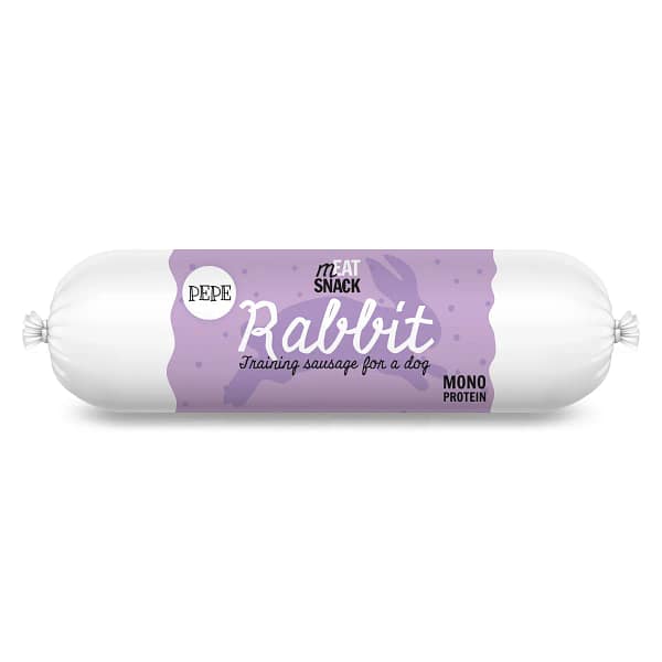 Naturens træningsmagi – 97% ren kaninpølse (90 g) 🐇✨